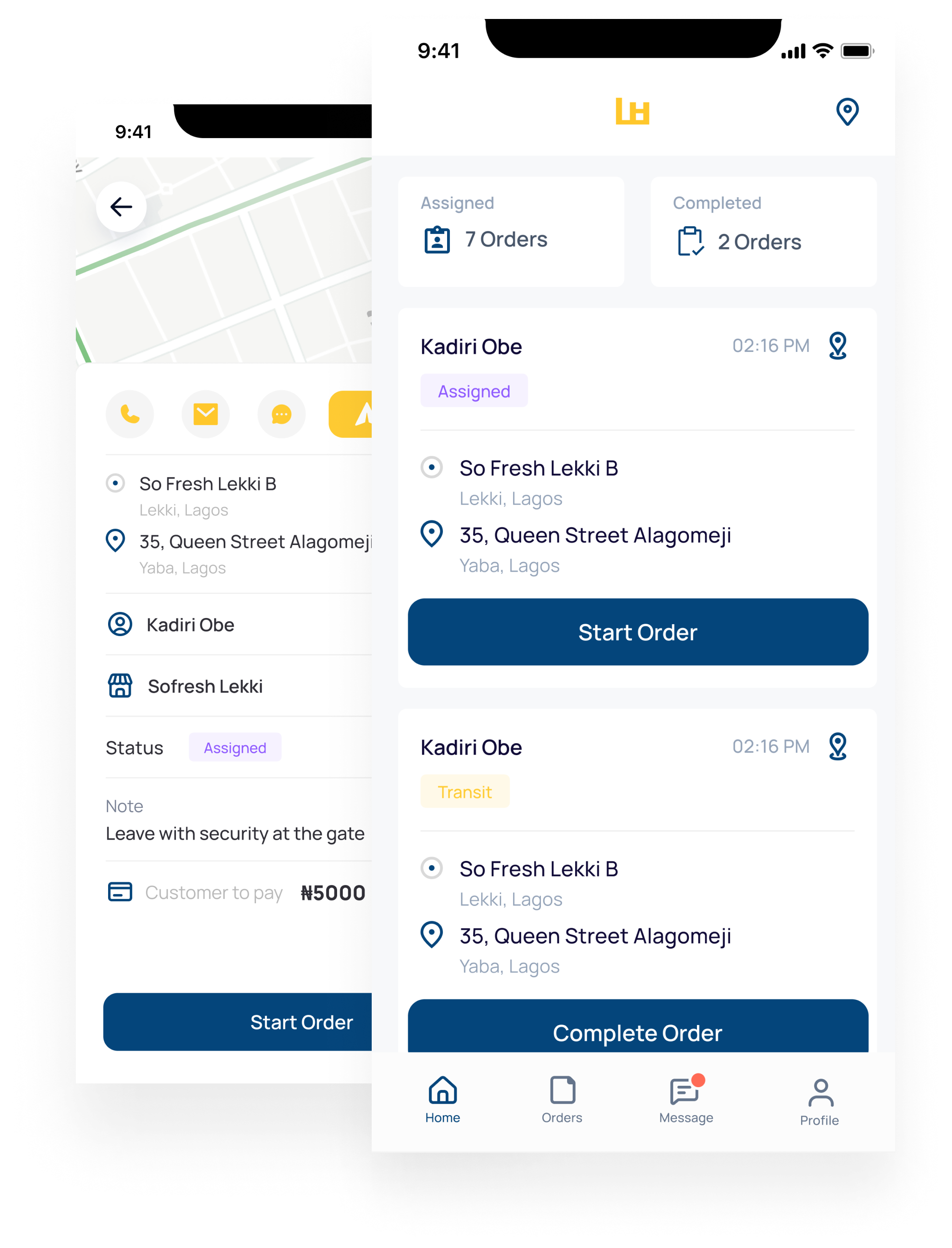 Mobile App for Riders